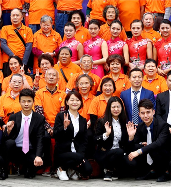 成都会议合影放大图