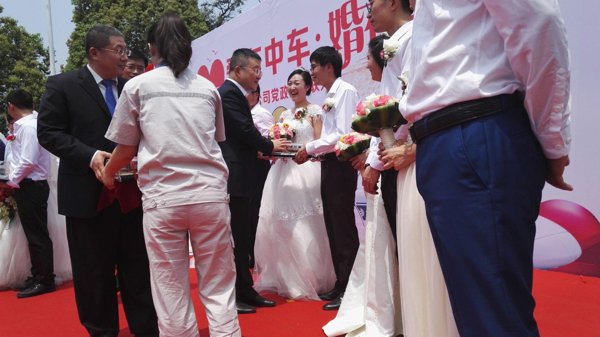 成都集体婚礼拍摄现场2