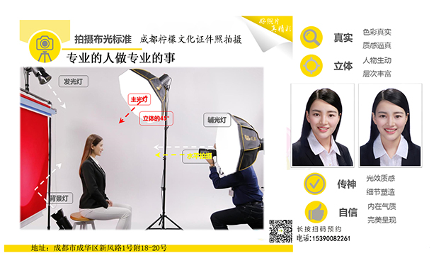 成都柠檬文化证件照拍摄--