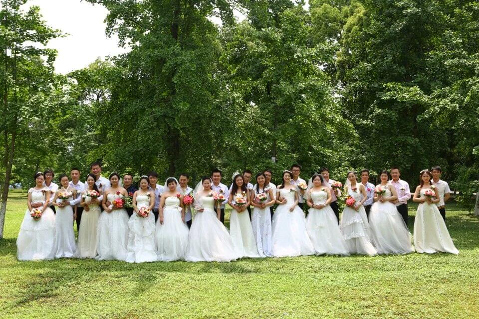 集体婚礼之外景集体拍摄花絮